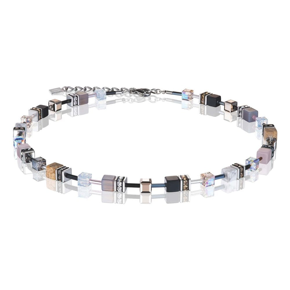 Geo Cube Multicolour Nature Necklace