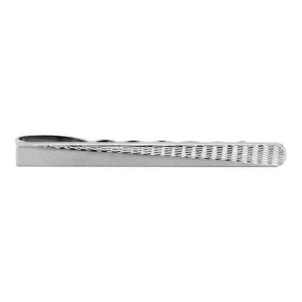Brushed Engine-Turned Tie Bar