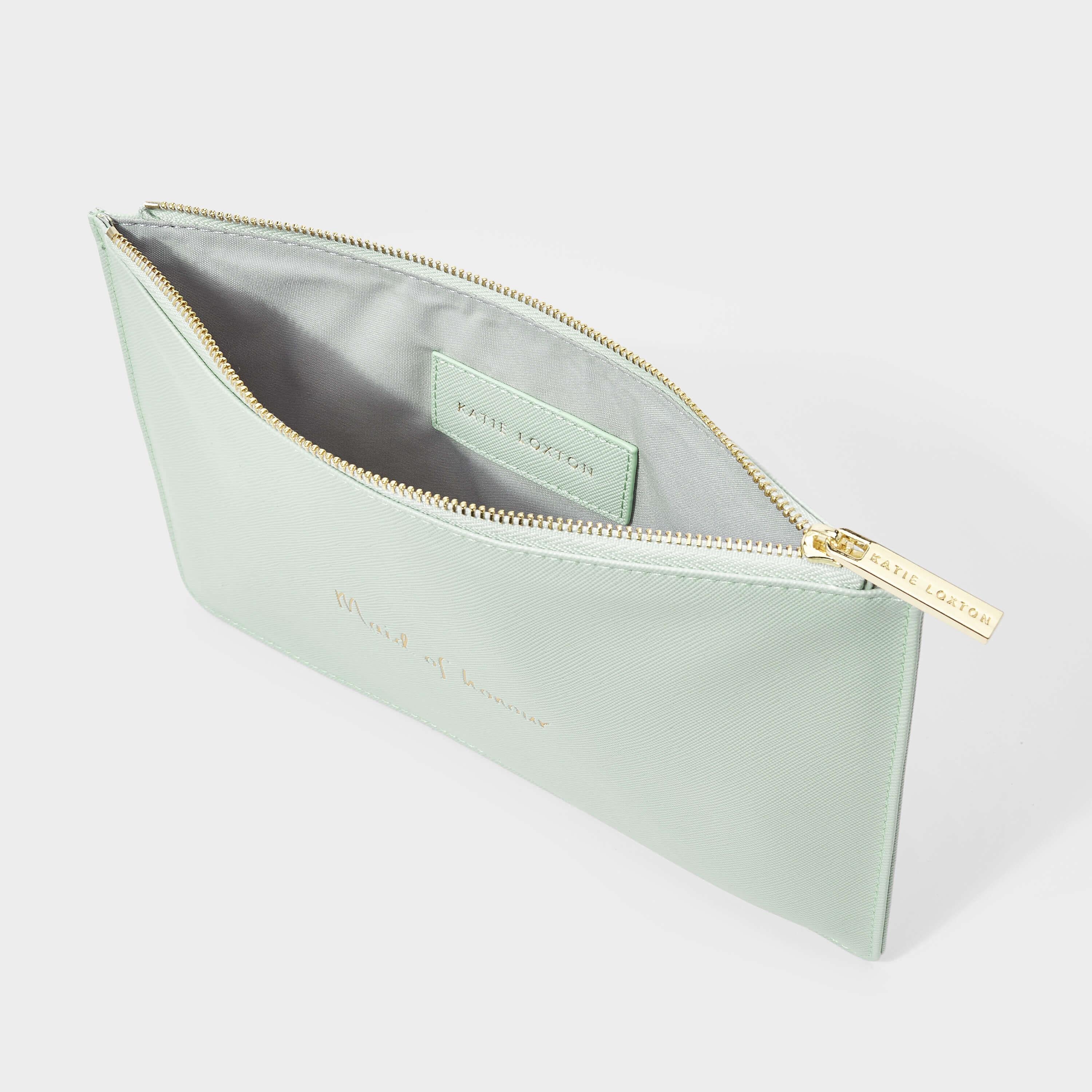Bridal Perfect Pouch | Maid Of Honour | Sage Green | 16 X 24cm