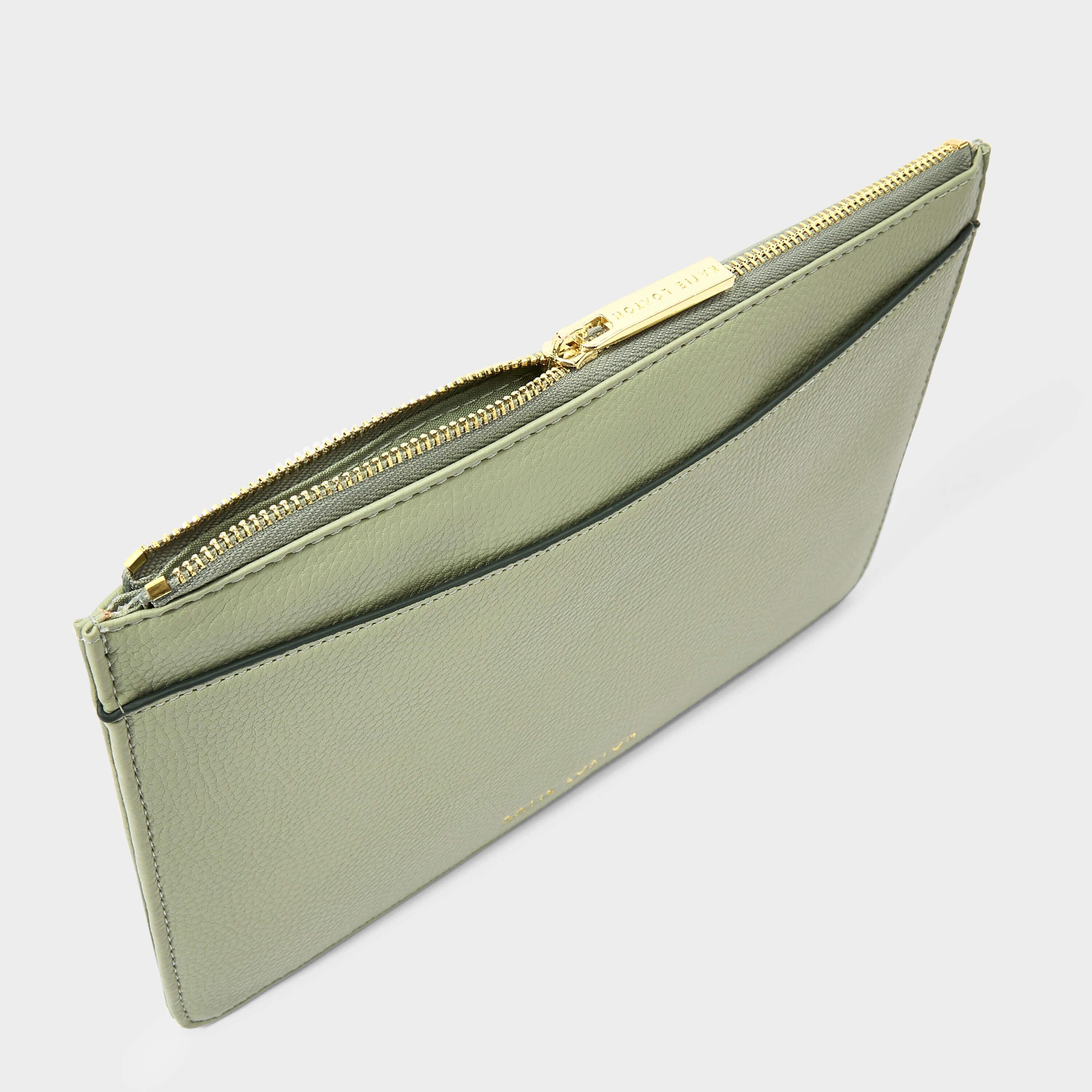 Cara Pouch | Sage Green | 16 X 24 X 1.5cm
