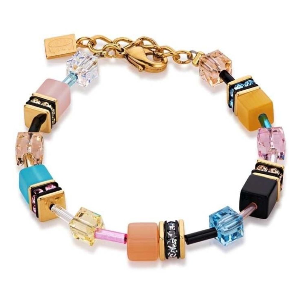 Multicolour Candy Geo Cube Bracelet