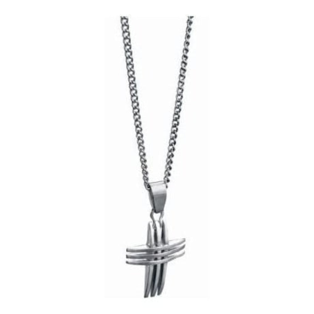Stainless Steel Cross Pendant Necklace