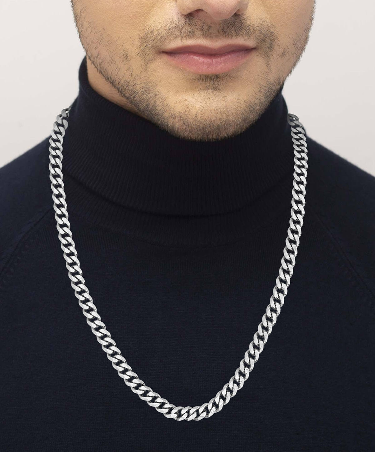 Stainless Steel Chain Link Gents Necklace