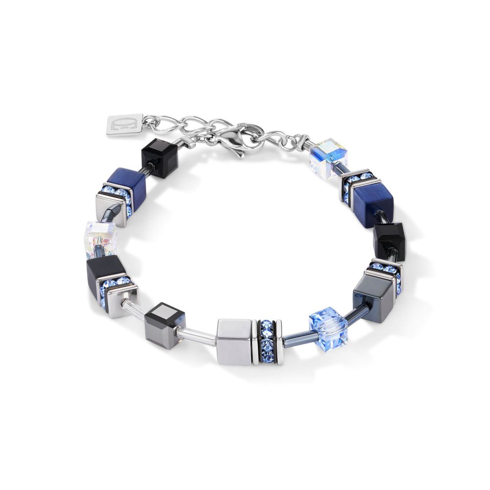Medium Blue Geo Cube Bracelet