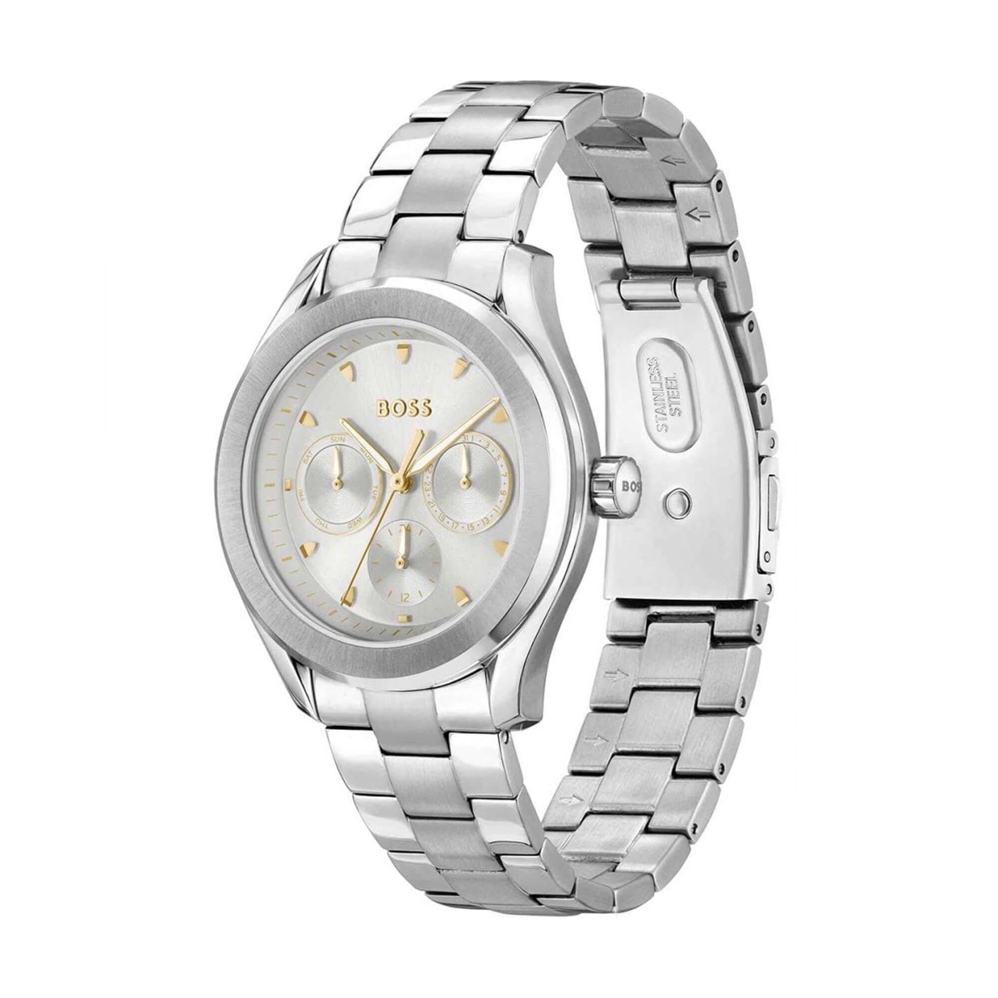 Lida Silver Dial With Stainless Steel Bracelet Strap Ladies Watch