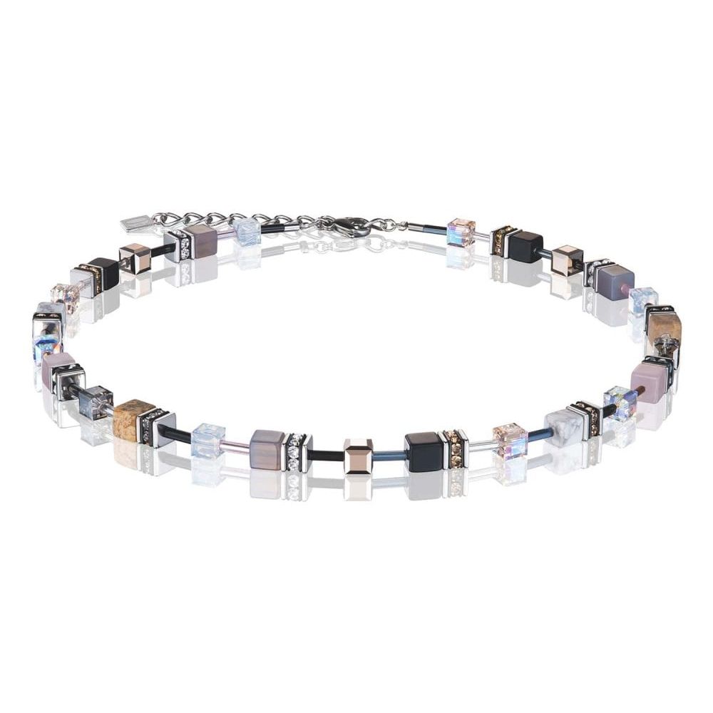 Geo Cube Multicolour Nature Necklace