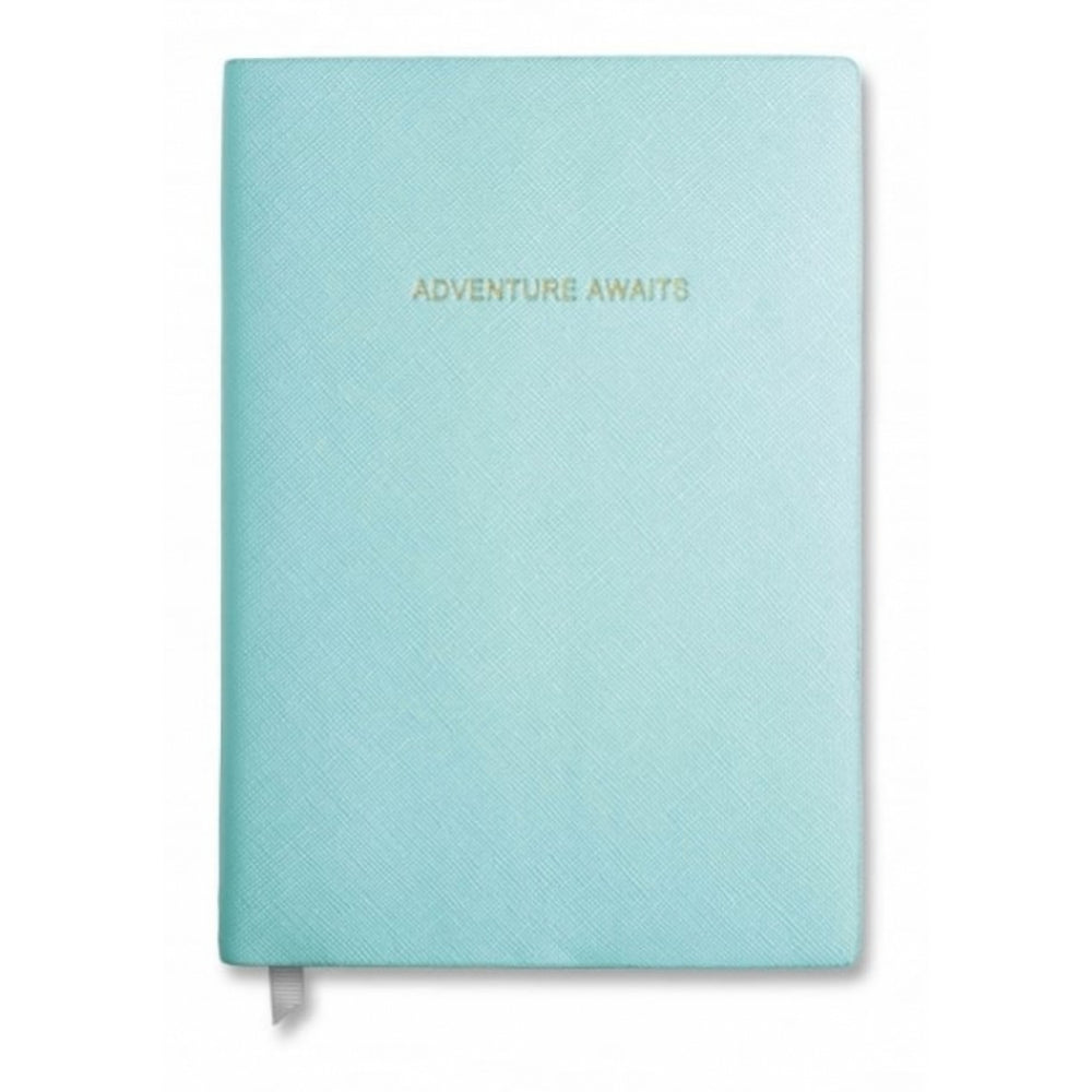 Small Notebook - Adventure Awaits - Metallic Aqua