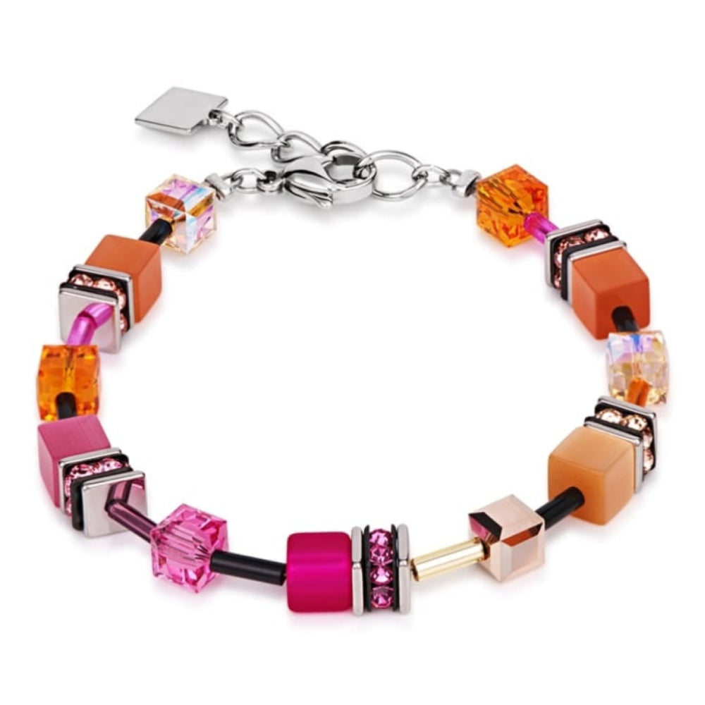 Ladies' Synthetic Pink And Orange Bracelet