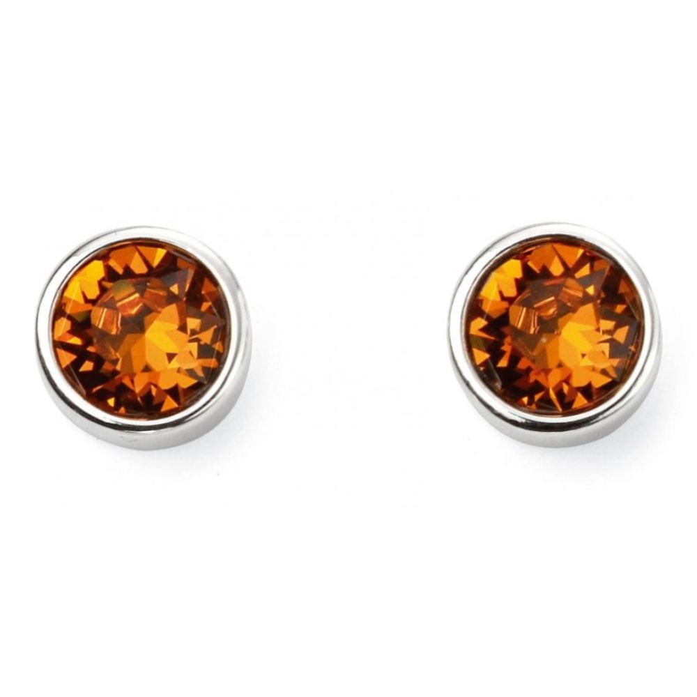 Nov Birth Stone Sterling Silver Earring