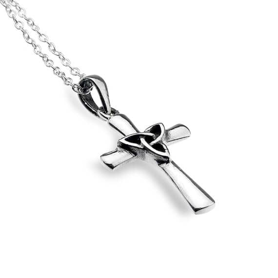 Celtic Cross & Trinity Knot Pendant Necklace