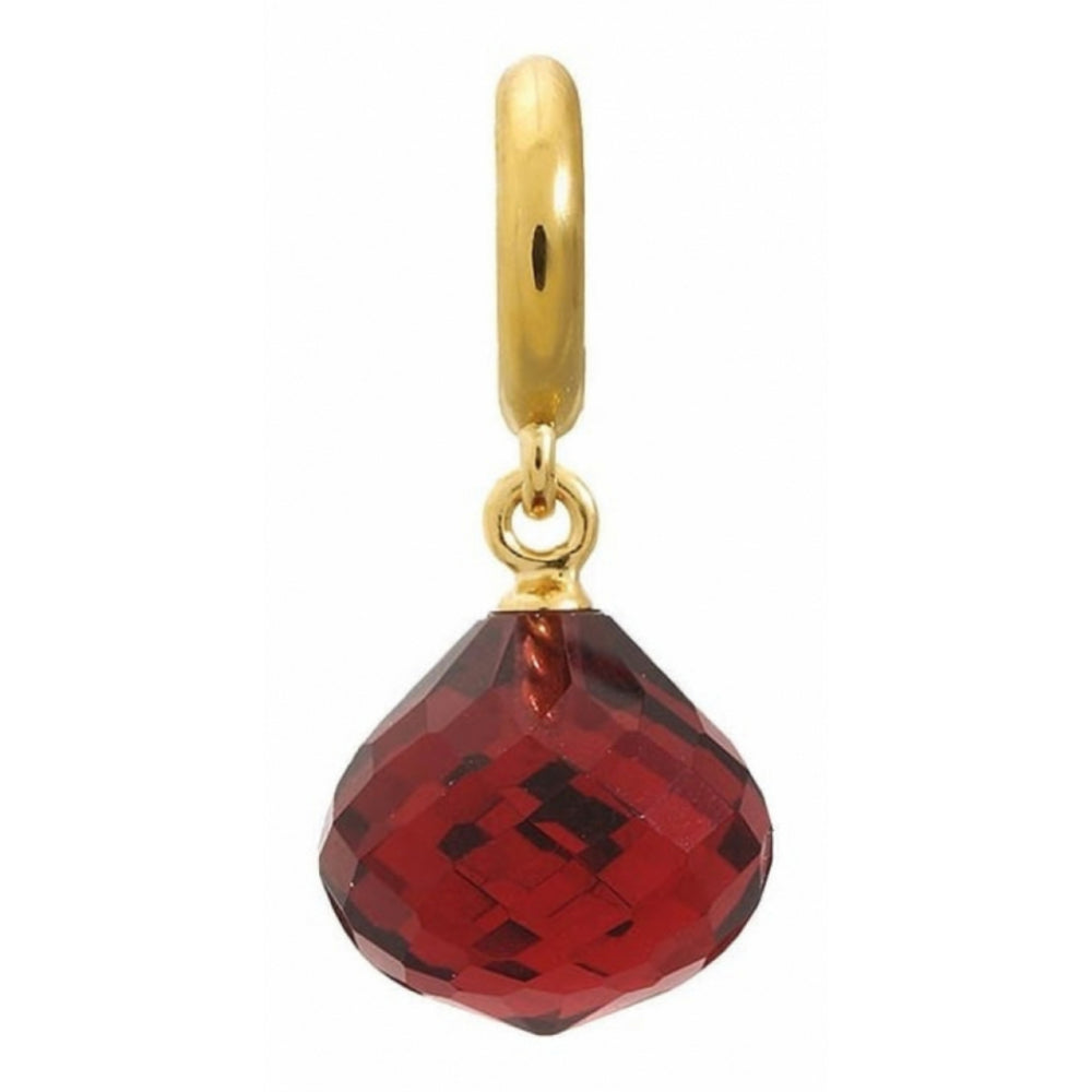 Red Crystal Drop Charm