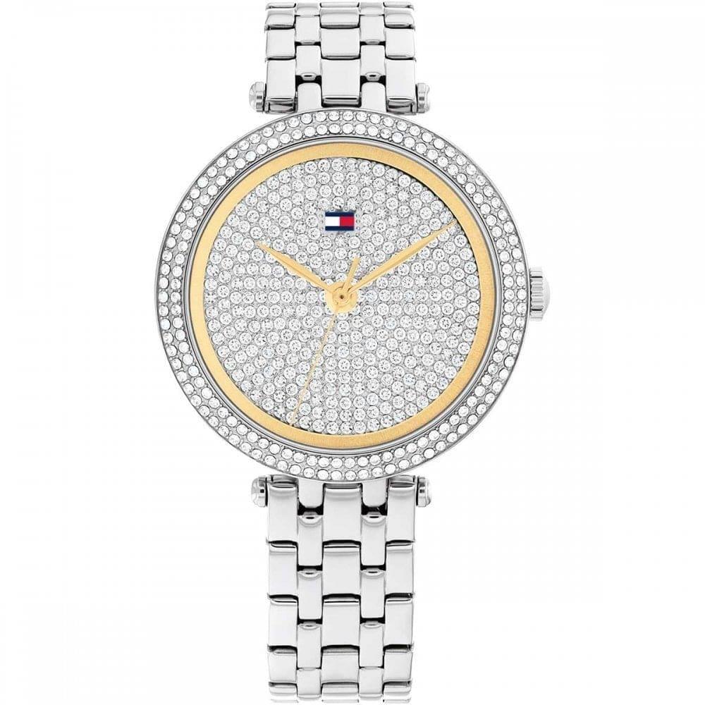 Natalie Silver Crystal Dial & Stainless Steel Bracelet Strap Ladies Watch