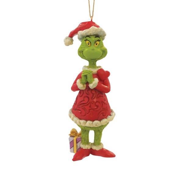 Grinch With Large Heart Hanging Ornament