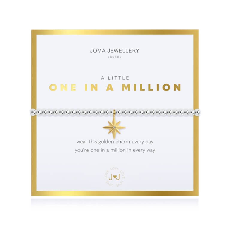 Beautifully Boxed A Littles | One In A Million | Silver | Bracelet | 17.5cm Stretch