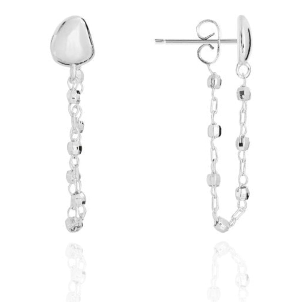 Orla | Facet Chain Earrings | 5cm Chain Length