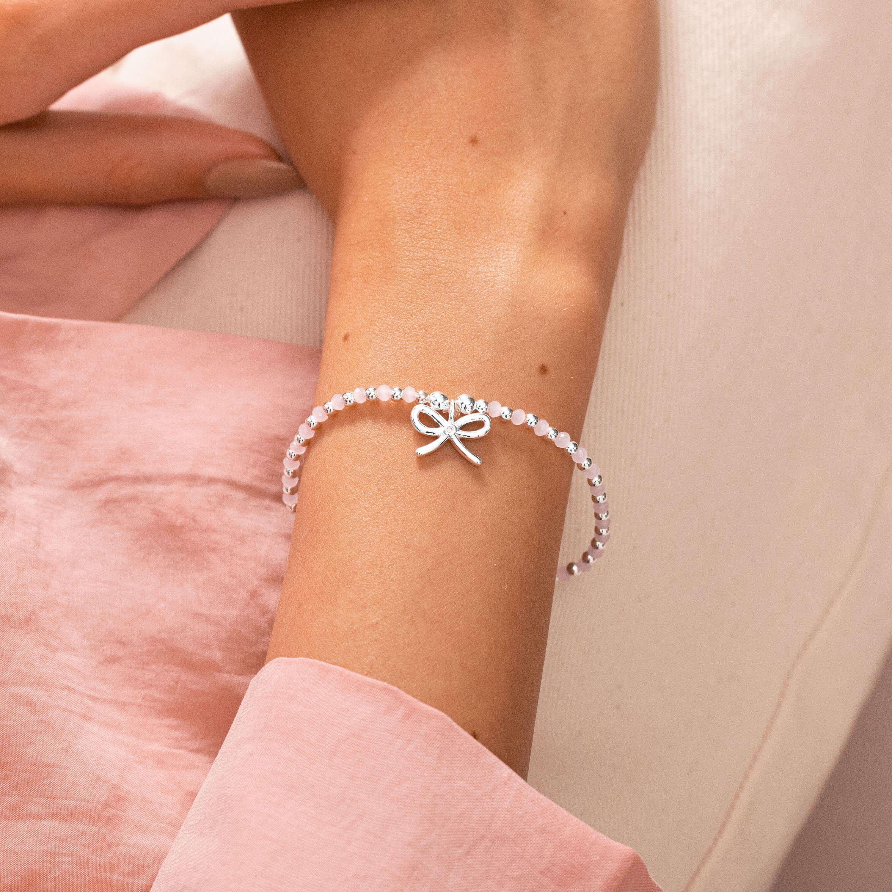 Colour Pop A Little | Lovely Daughter | Silver | Bracelet | 17.5cm Stretch