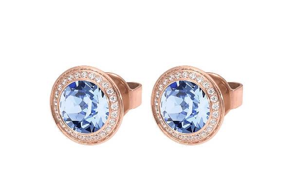 TONDO Deluxe (RG/P) 9mm Light Sapphire Stud