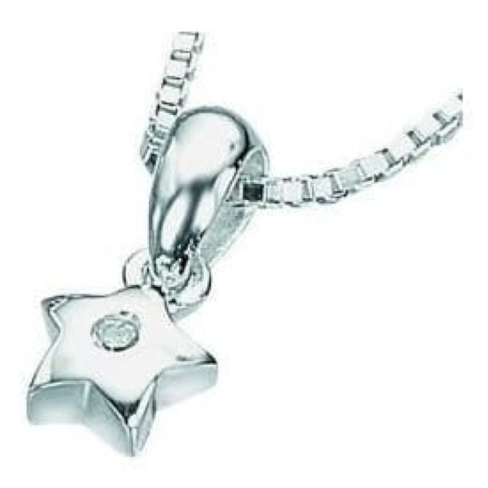 Girls Sterling Silver Star Necklace