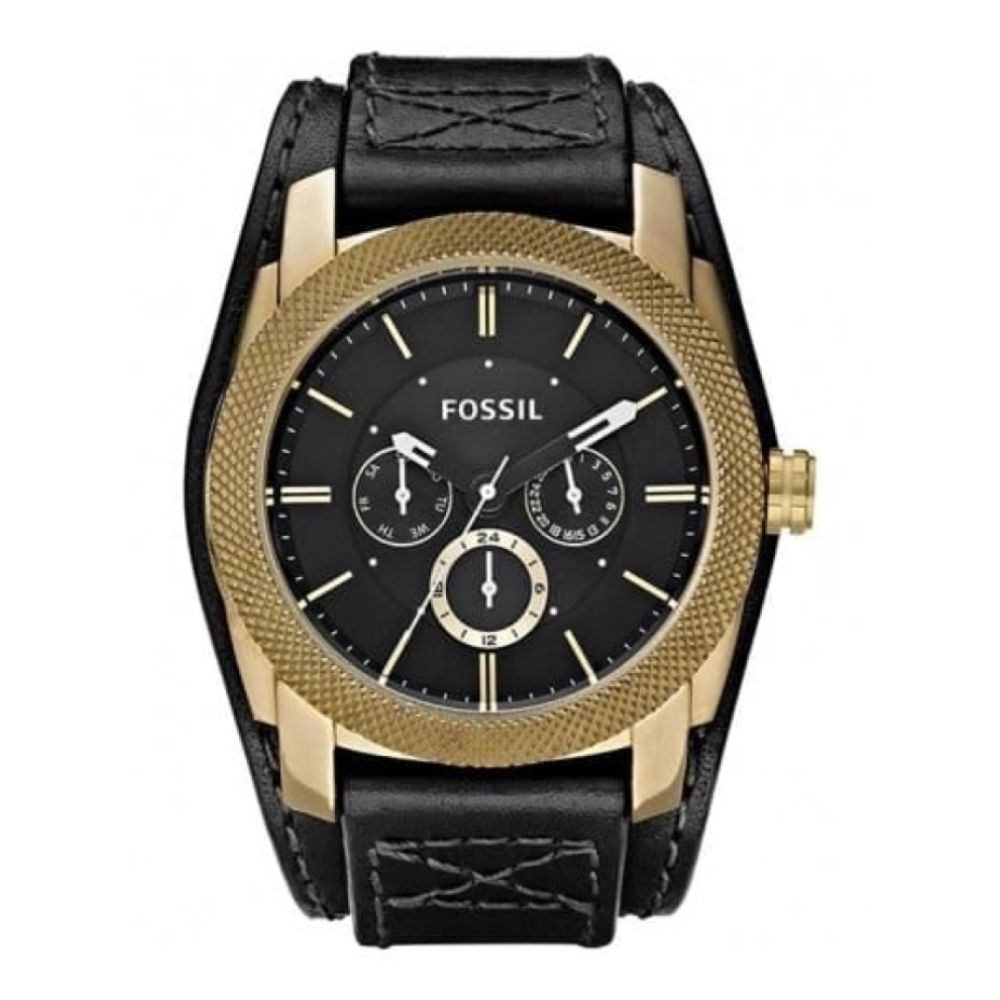 Gents Vintage Bronze Dark Brown Leather Watch