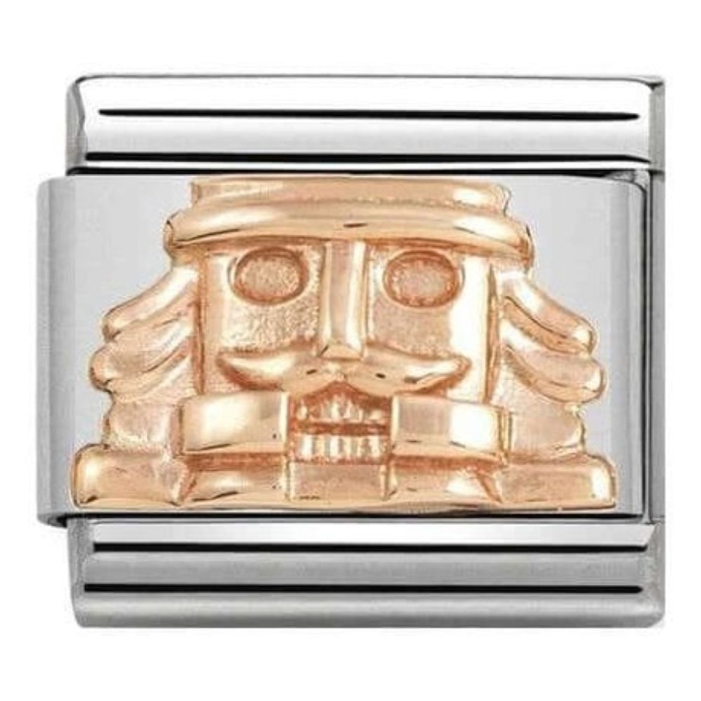 Classic Symbols Link Nutcracker 9k Rose Gold