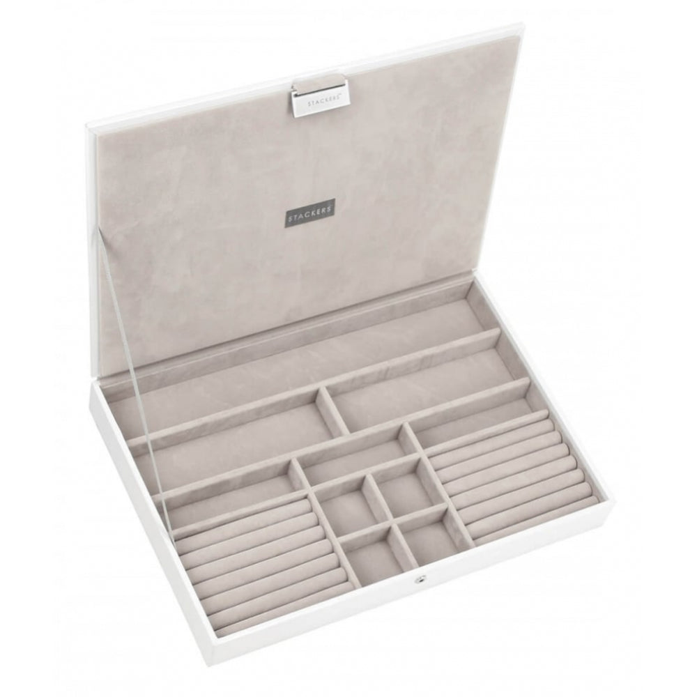 White Supersize Lidded Stacker