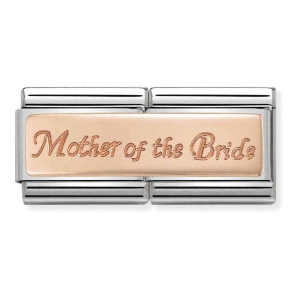 Composable Classic Double Engraved Steel And Gold 375 Custom (07_Mother Of The Bride)