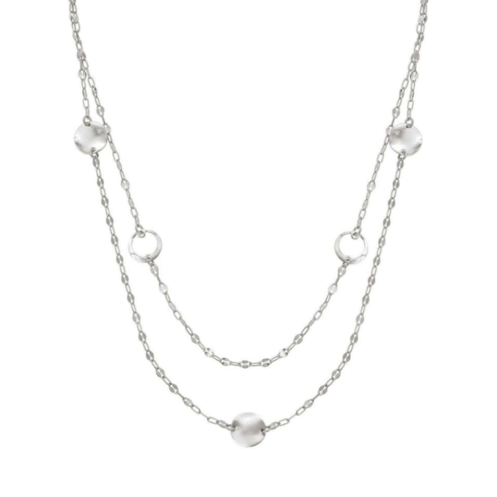 LUNA Choker In 925 Silver & CZ Double Silver