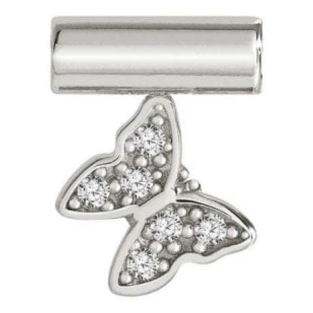 Seimia Silver Cubic Zirconia Butterfly Charm