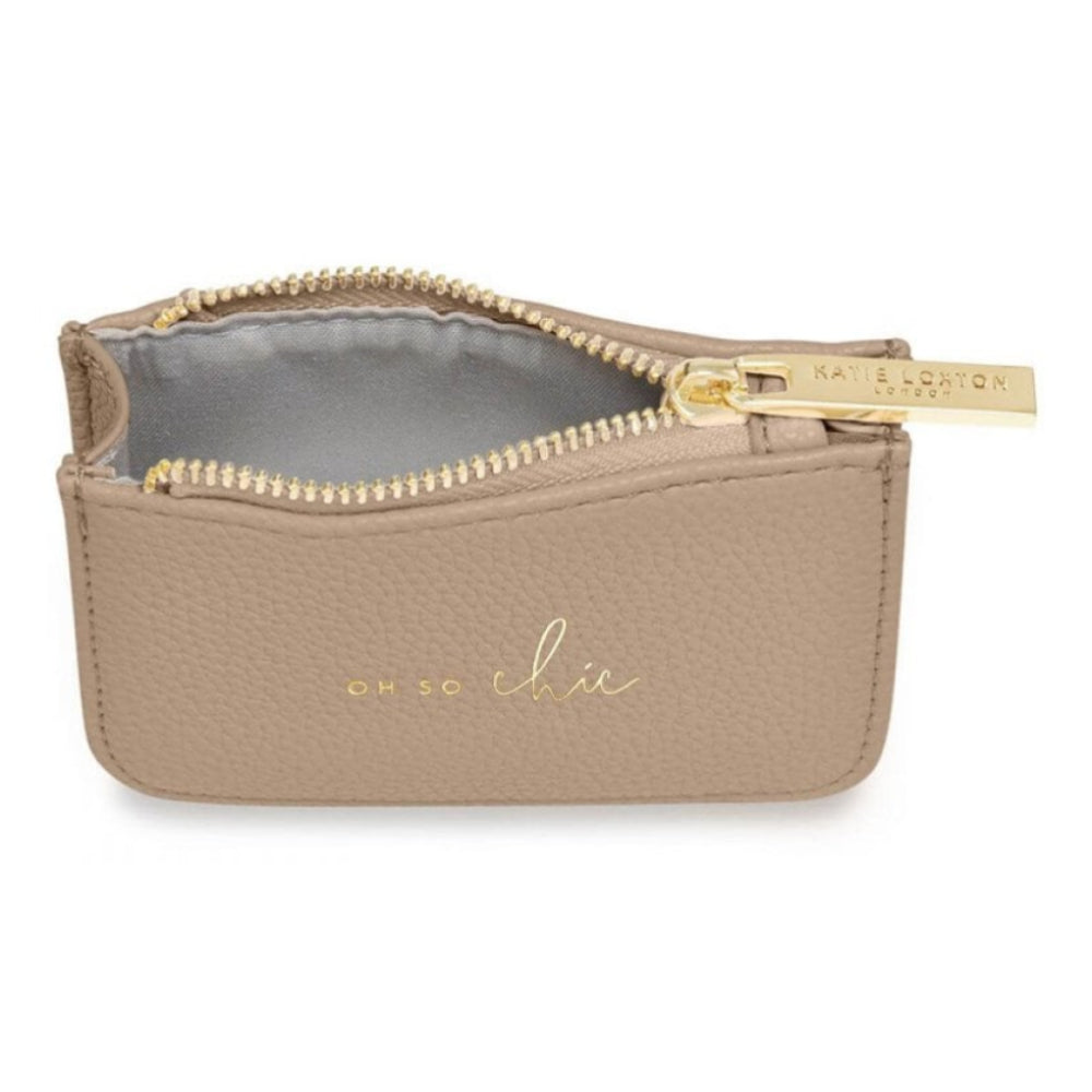 Stylish Structured Coin Purse | Oh So Chic | Taupe | 7.7 X 10.7 X 2.7cm