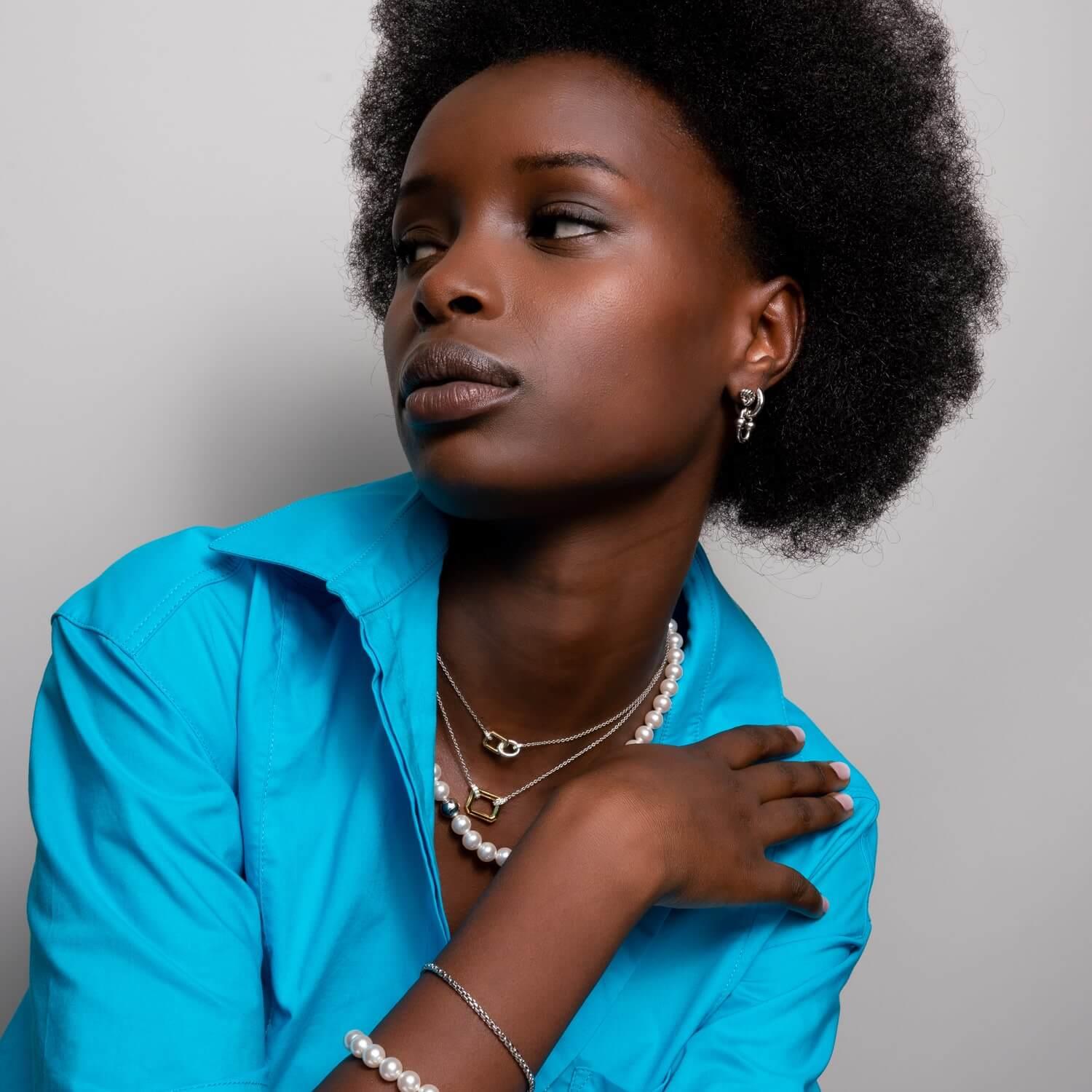 Statement Gold & Silver Chain Necklace
