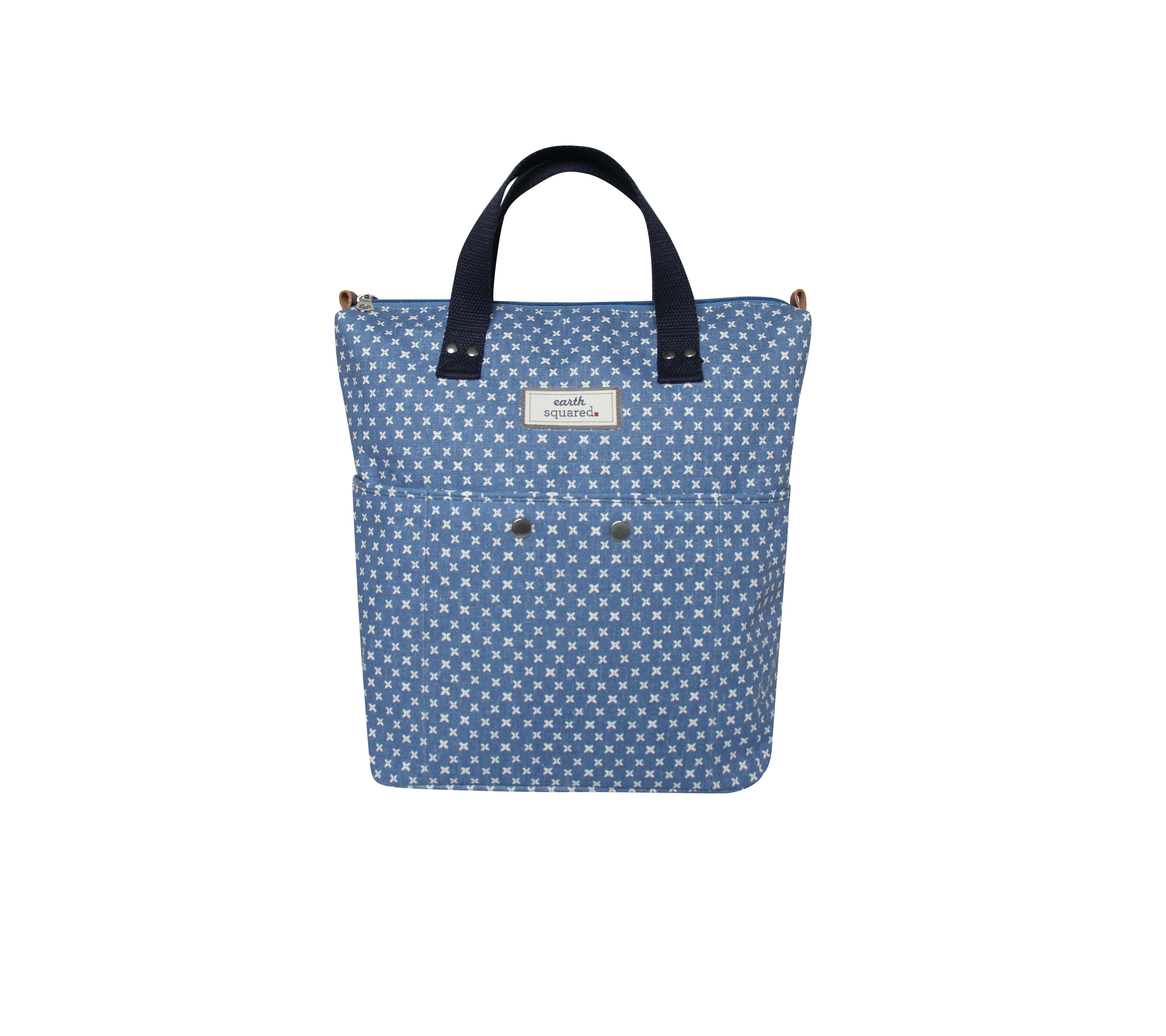 Blue/White Spring Linen Backpack