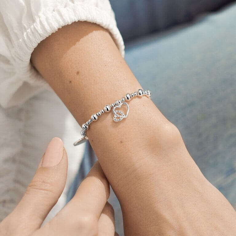 Life's A Charm | Mum In A Million | Silver | Charm Bracelet | 17.5cm Stretch