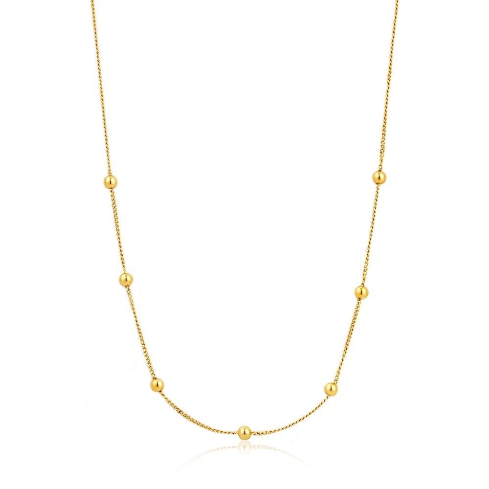 Modern Minimalism Drop Balls Chain Necklace