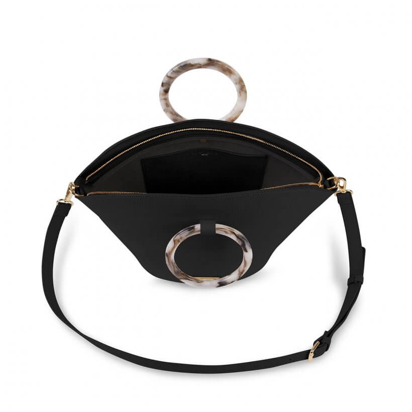 Capri Round Handle Bag | Black