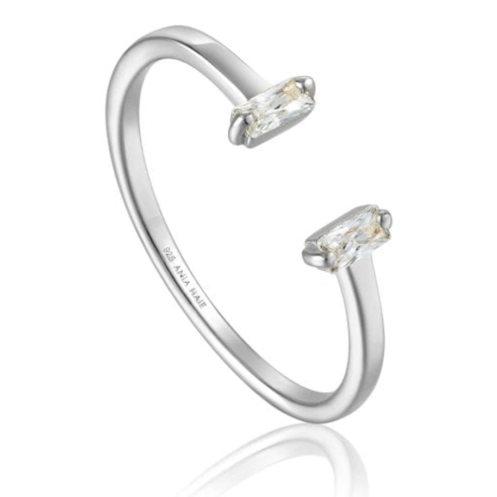 Glow Adjustable Ring Silver