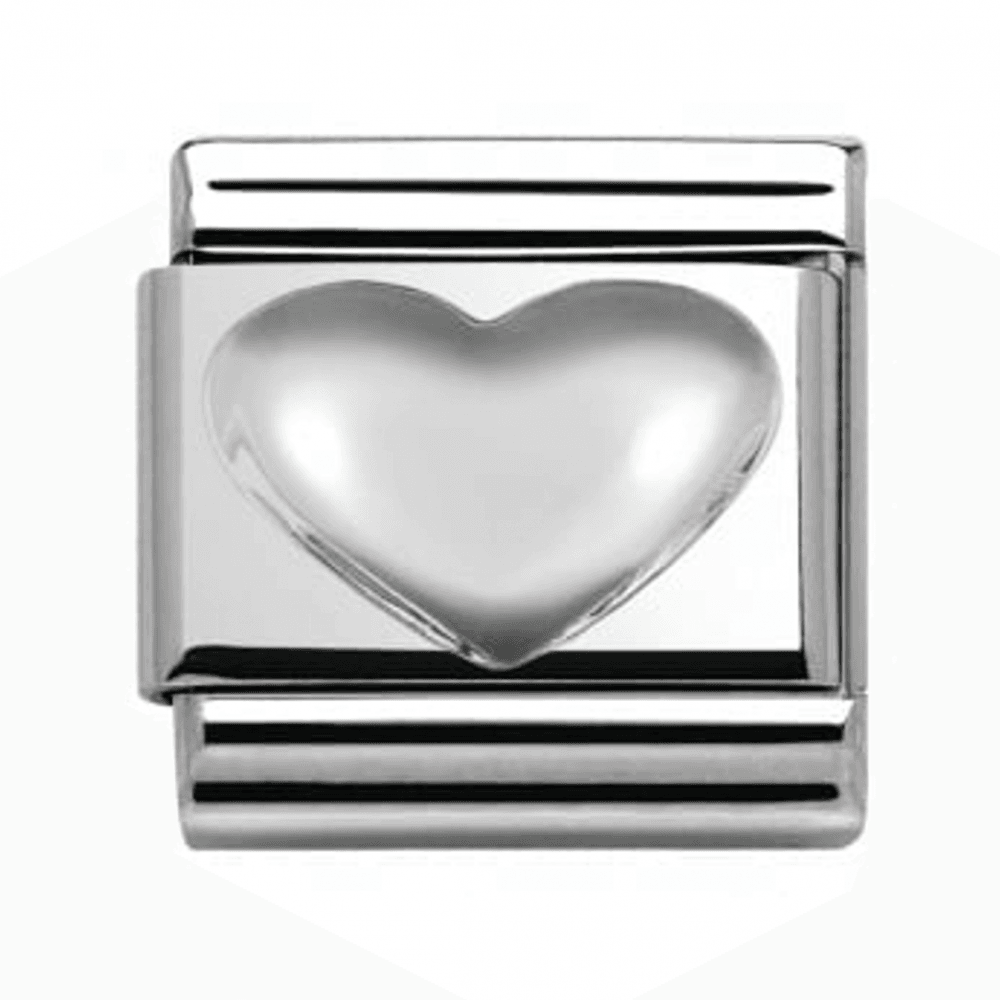 Classic Silver Plated Heart Link