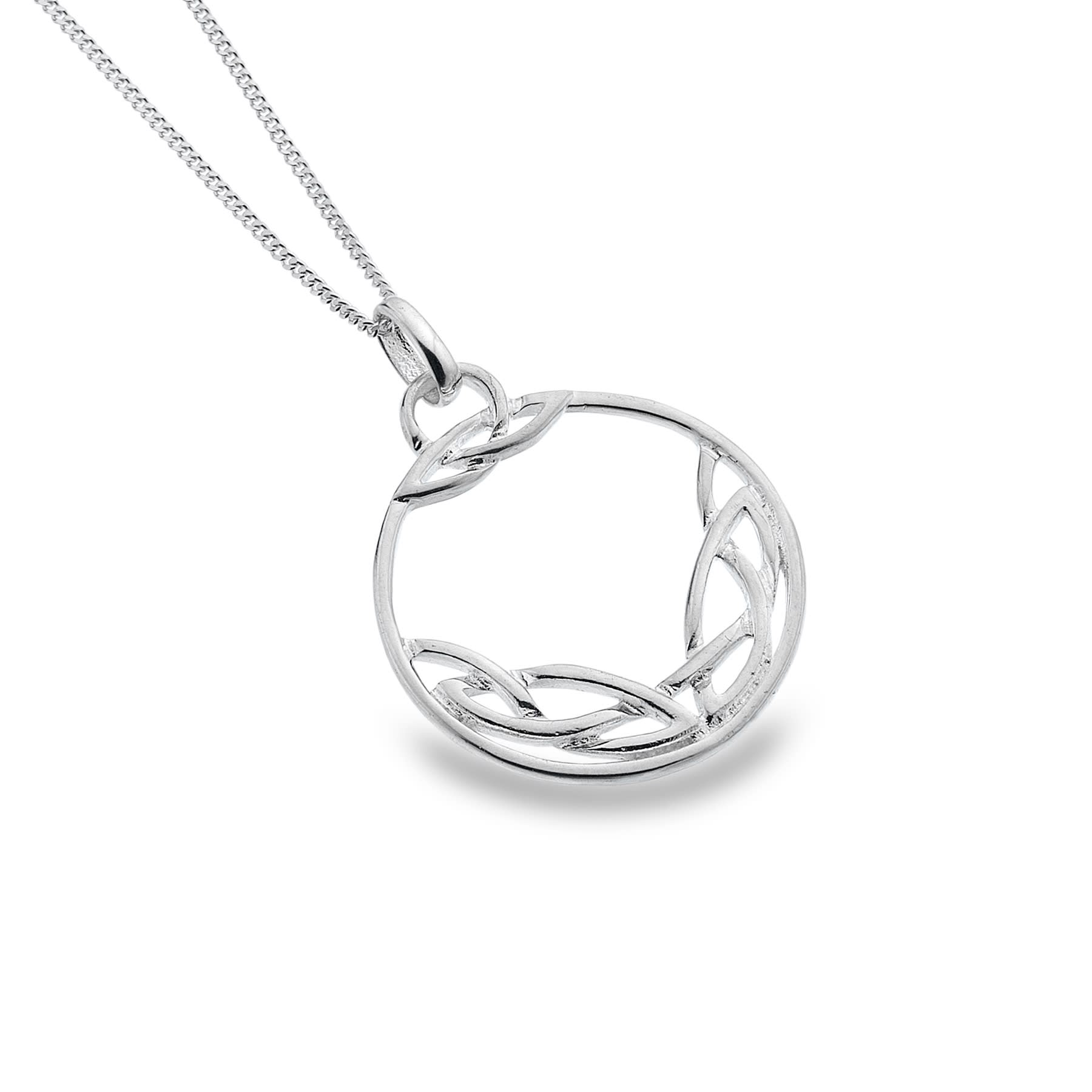 Celtic Knotwork Circle Pendant Necklace