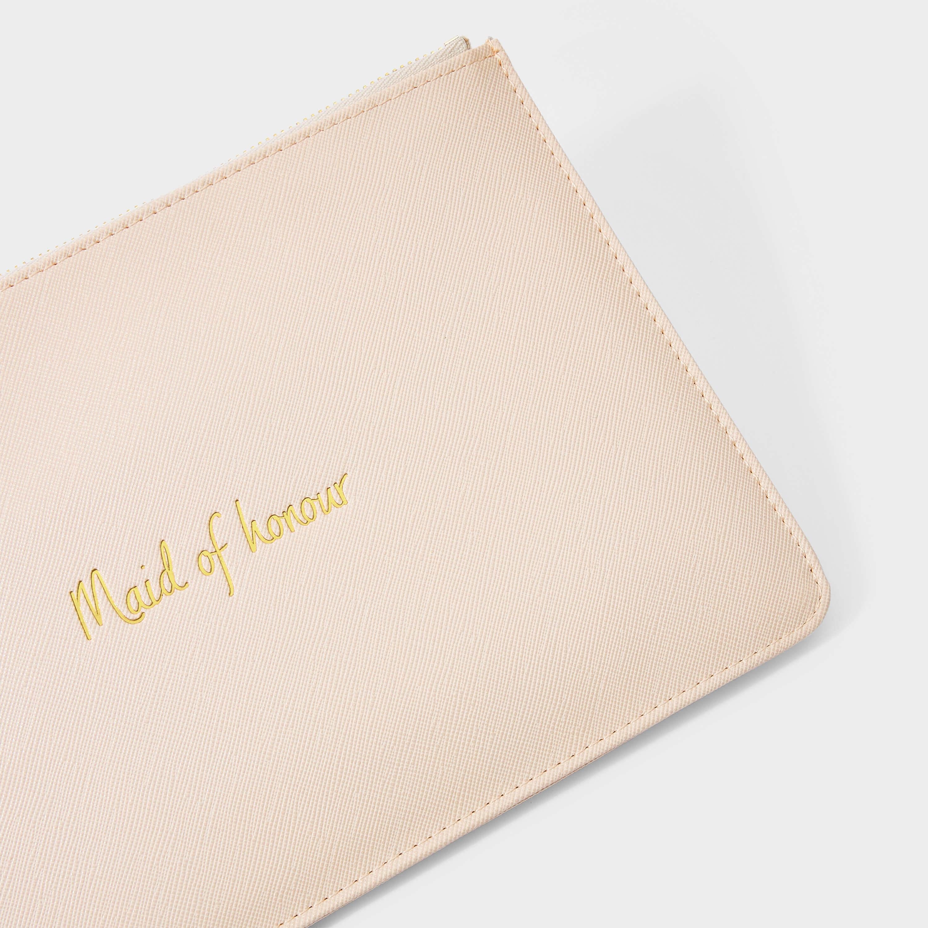 Bridal Perfect Pouch | Maid Of Honour | Blossom Pink | 16 X 24 X 1.5cm