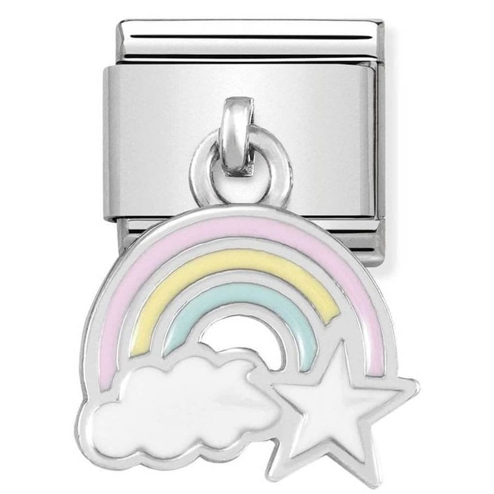Classic Rainbow With Cloud & Star Hanging Charm