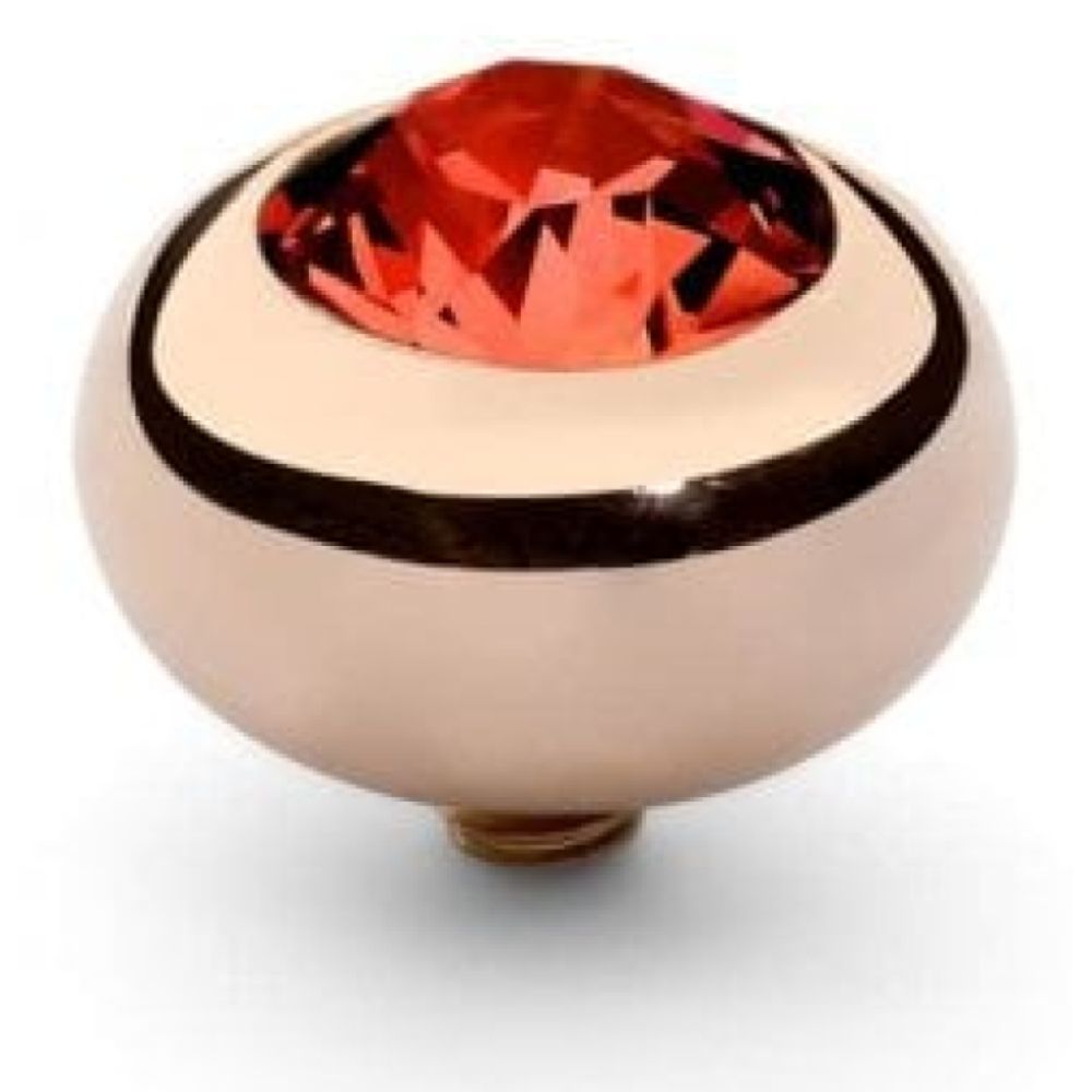 Famosa Rose Gold 10mm Tondo Ring Top Hyacinth