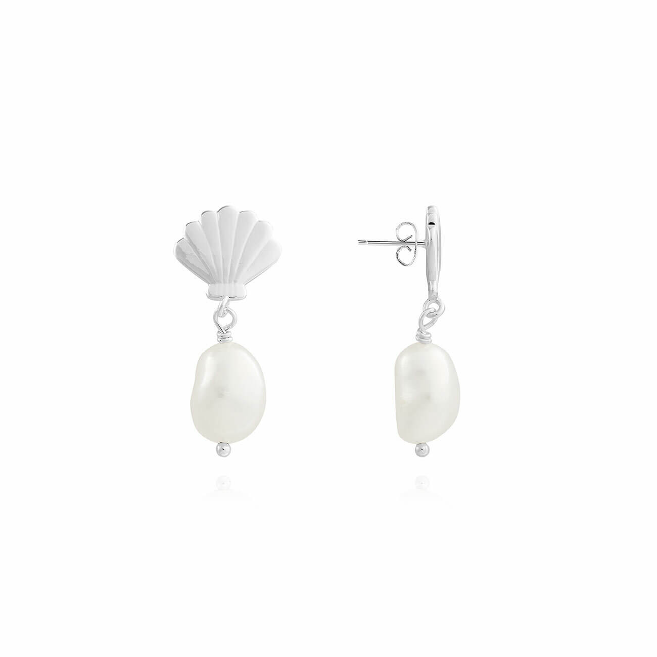 Serena | Silver | Shell Pearl | Earrings