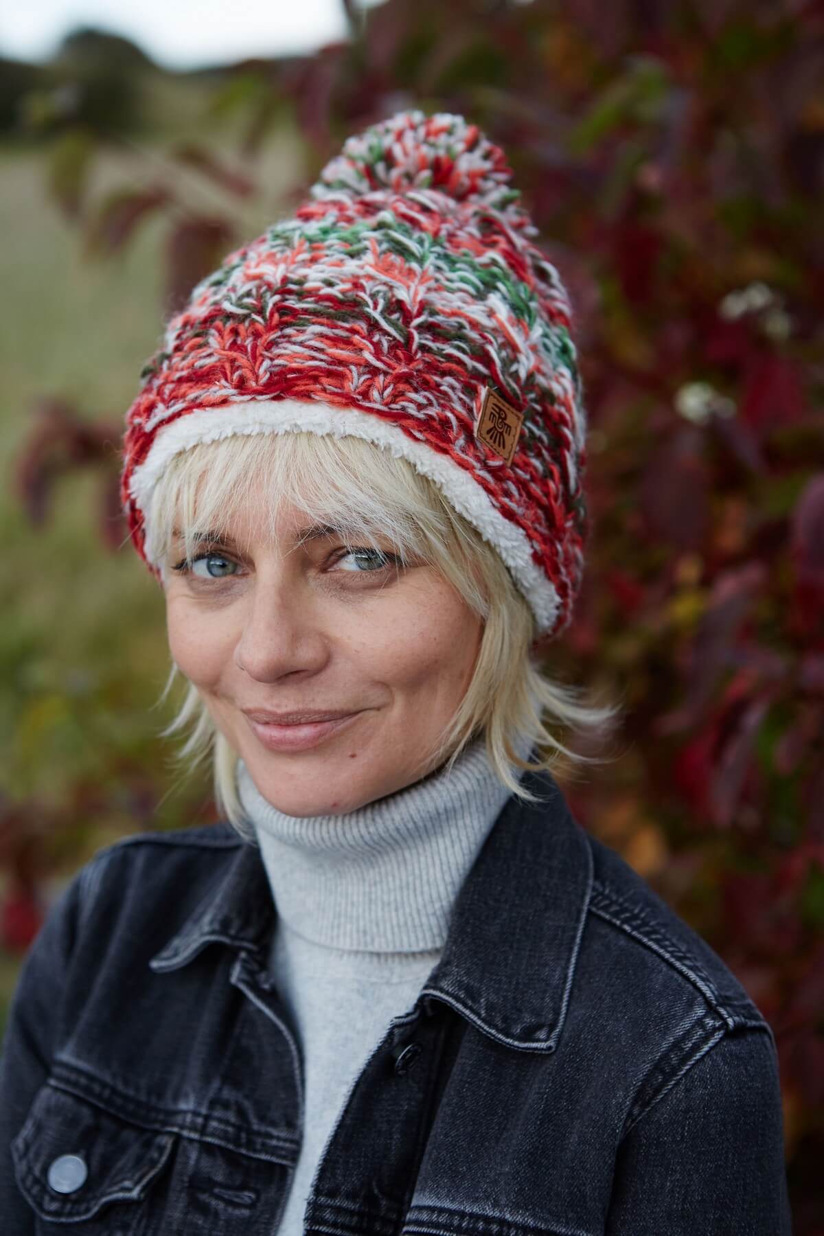 Utrecht Bobble Beanie Earth
