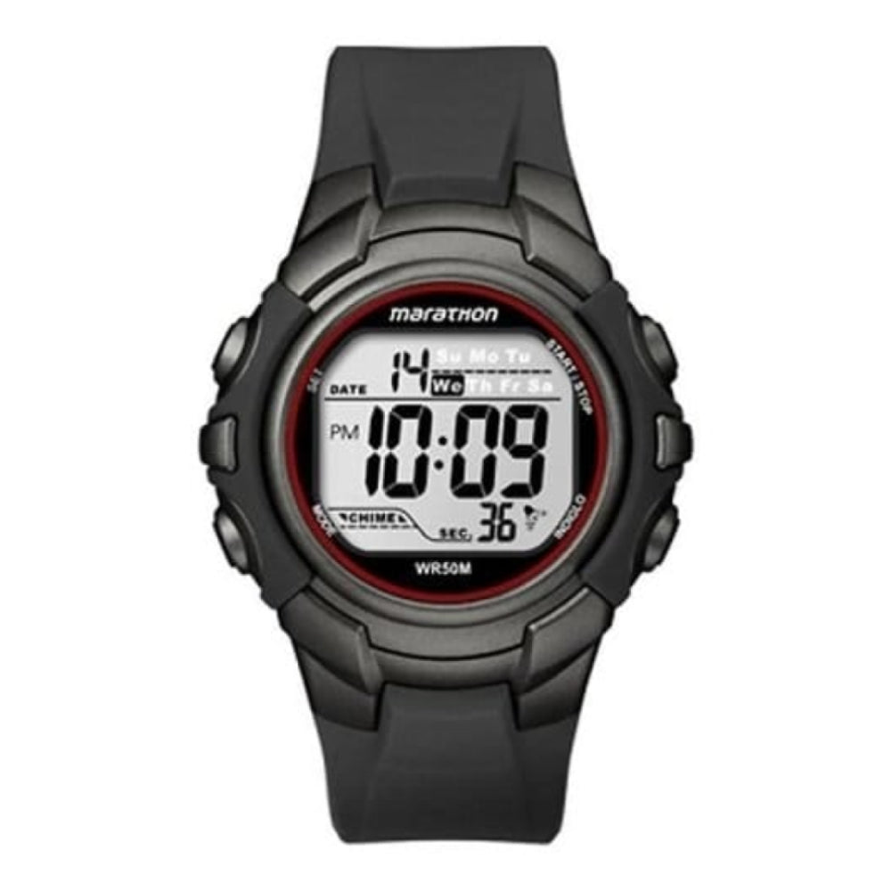 Unisex Marathon Black Resin Digital Watch