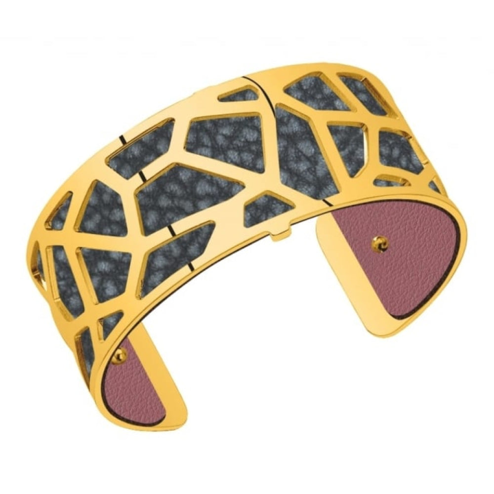 Gold Plated Giraffe Patteren 25MM Cuff