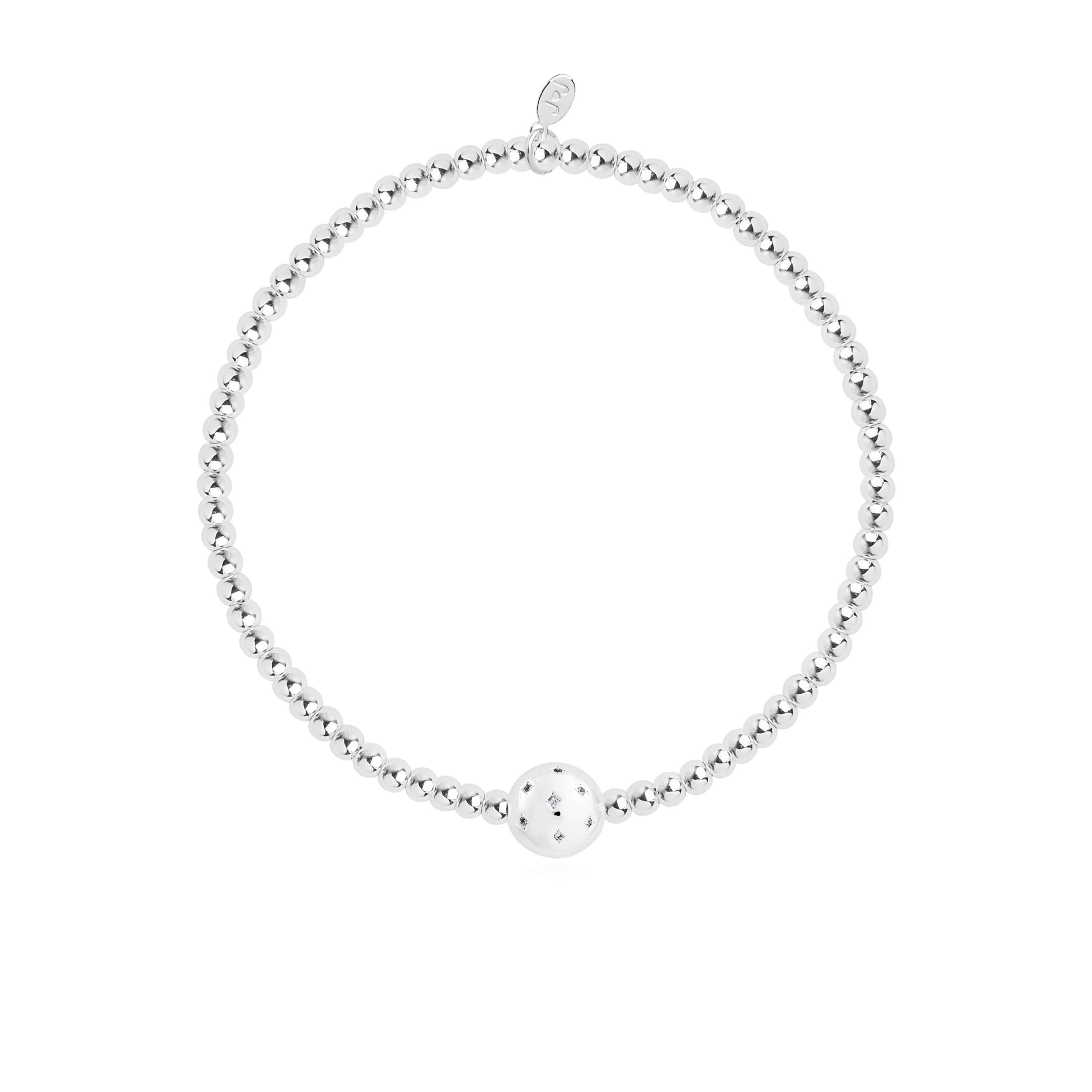 A Little Happy Birthday Wonderful Grandma Silver Stretch Bracelet 17.5cm