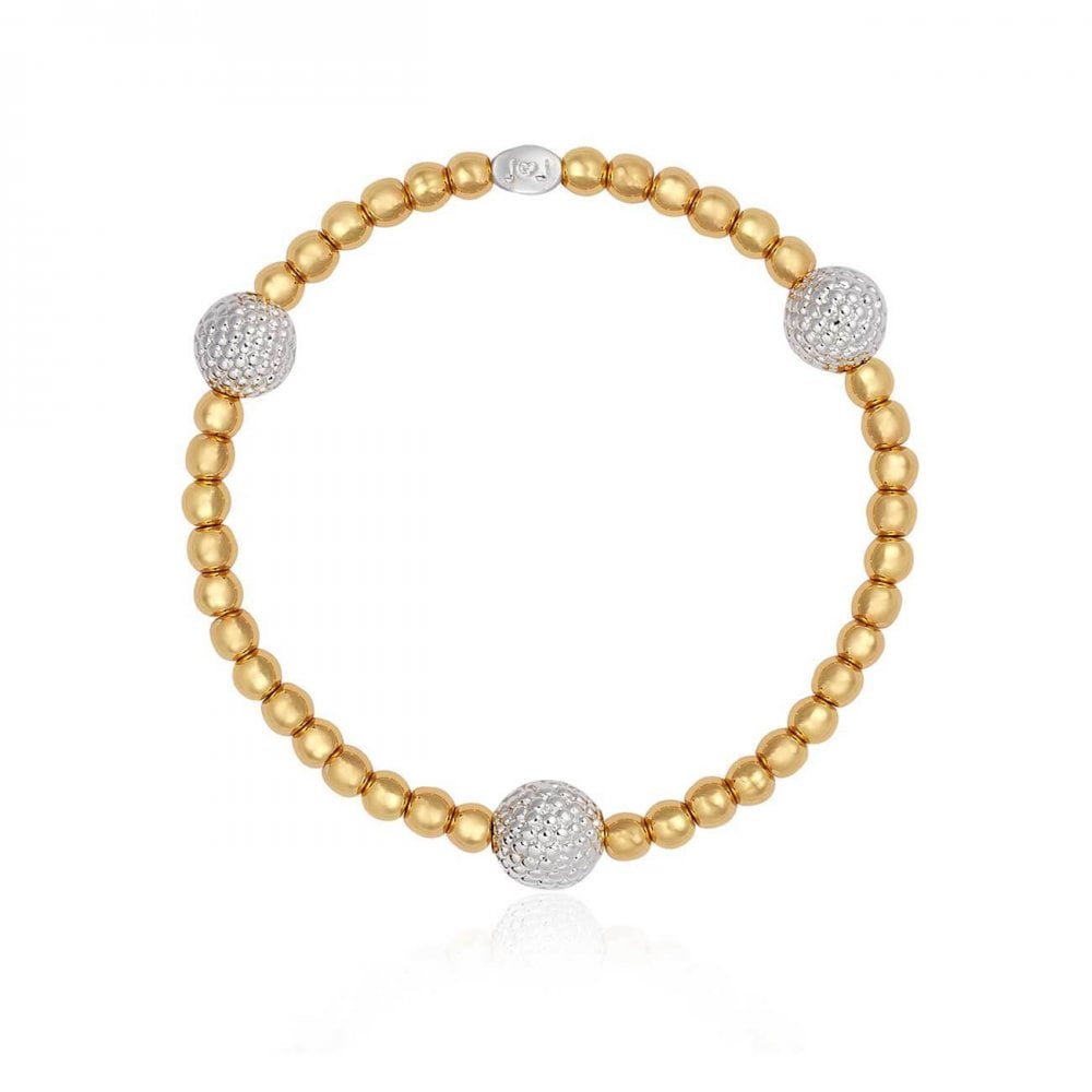 Halo | Silver And Gold | Bobble Bead Bracelet