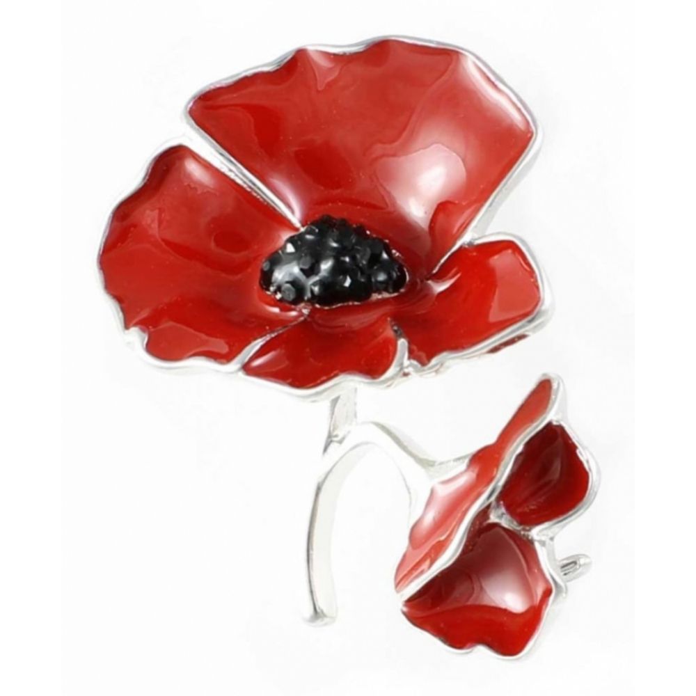 Two Poppies Brooch