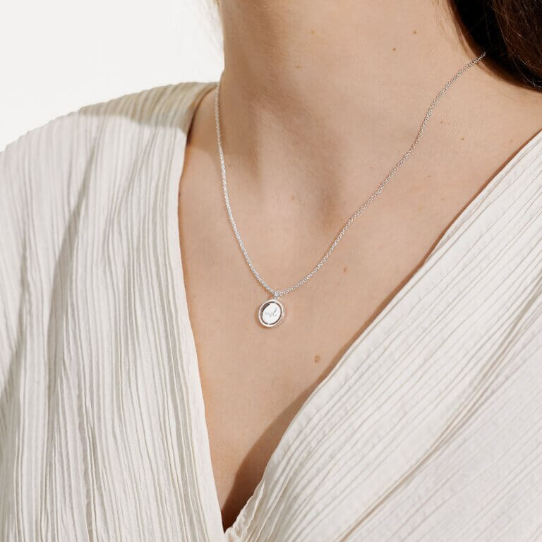 Sentiment Spinners | Wish | Silver | Necklace | 46cm + 6cm Extender