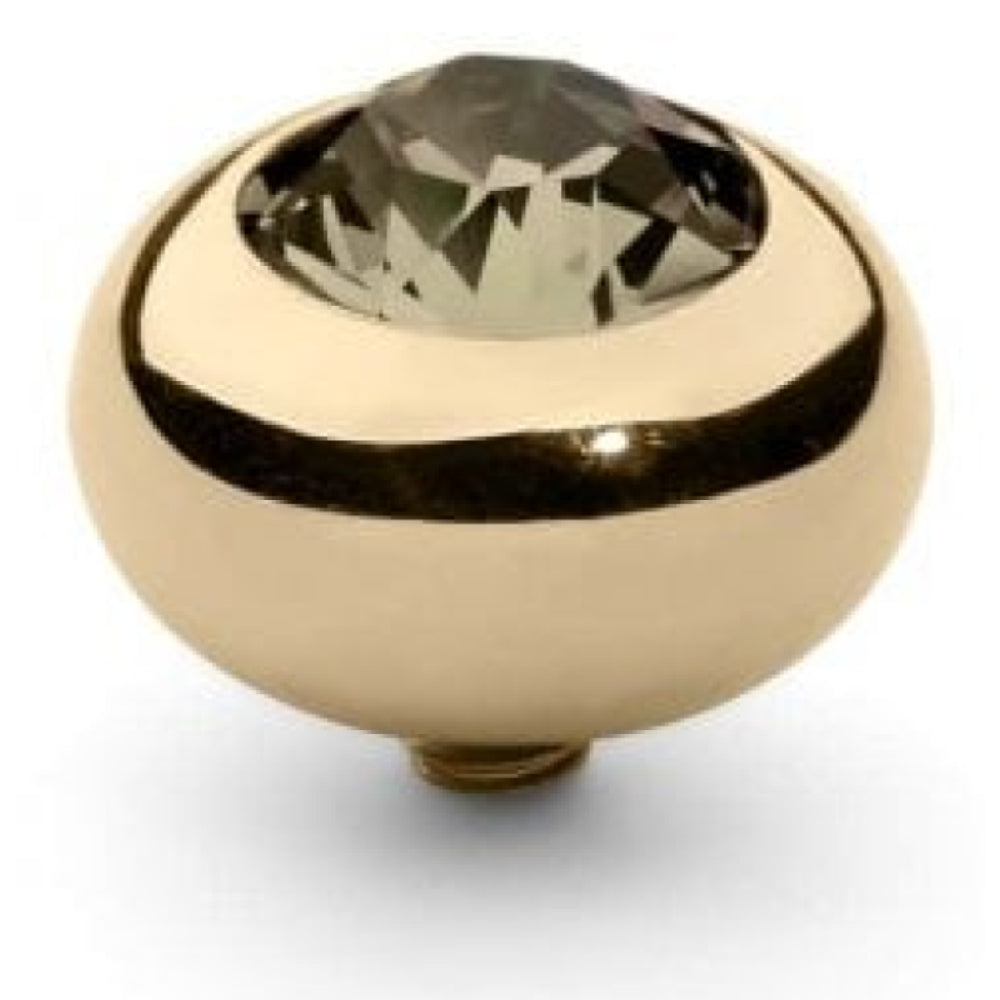 Famosa Gold 10mm Tondo Ring Top Greige