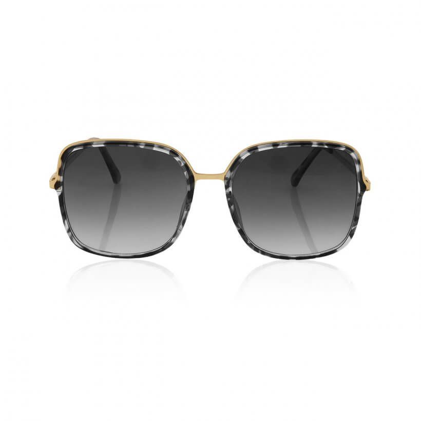 Sunglasses | Valencia | Square Frame | Grey And Black